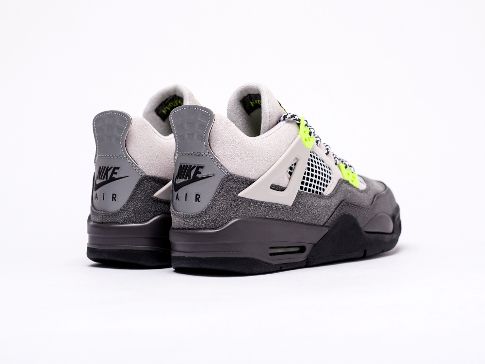 Nike Air Jordan 4 Retro зеленые женские (AR15763) - фото 4