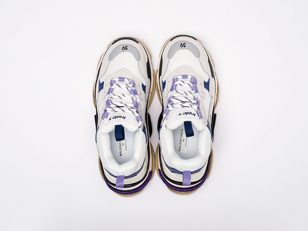 Balenciaga Triple S белые женские (AR15769) - фото 3 Balenciaga Triple S белые женские (AR15769) - фото 3
