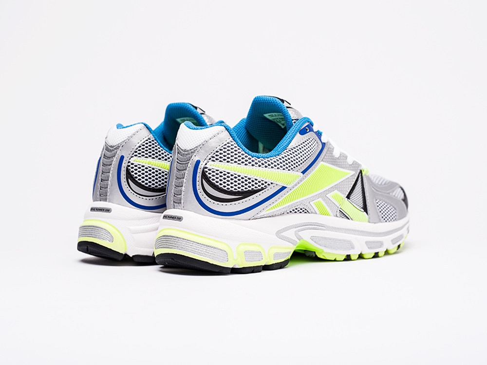 мужские кроссовки Reebok x Vetements Spike Runner 200 Silver / Neon-Green / White / Blue
