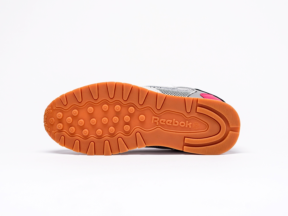 мужские кроссовки Reebok Classic Leather ATI 90s Skull Grey / Black / Pink / Lime / Blue