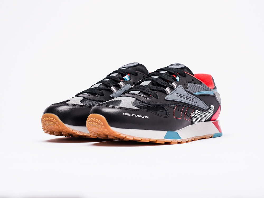 мужские кроссовки Reebok Classic Leather ATI 90s Black / Black / Alloy / Neon Red