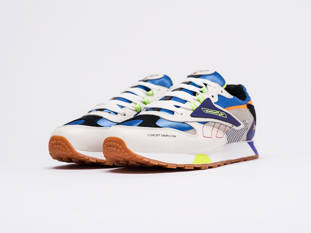 мужские кроссовки Reebok Classic Leather ATI 90s Cream / Sand / Cobalt / Lime