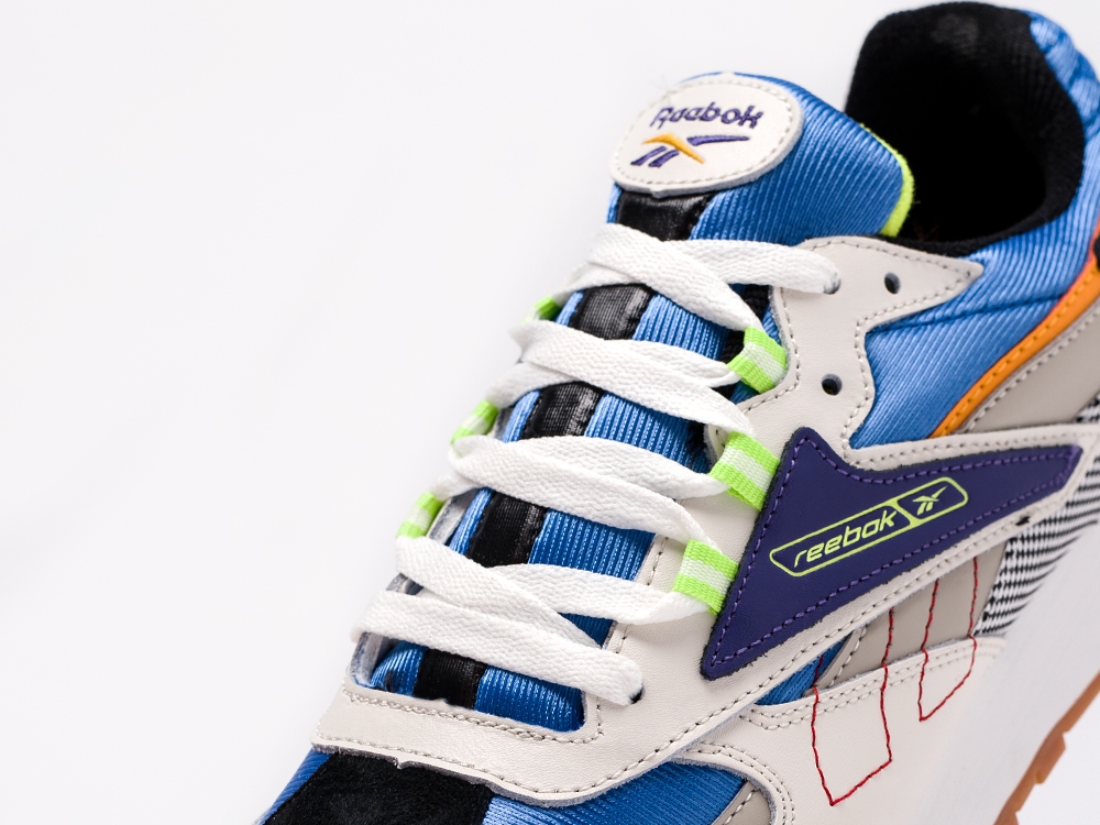 мужские кроссовки Reebok Classic Leather ATI 90s Cream / Sand / Cobalt / Lime