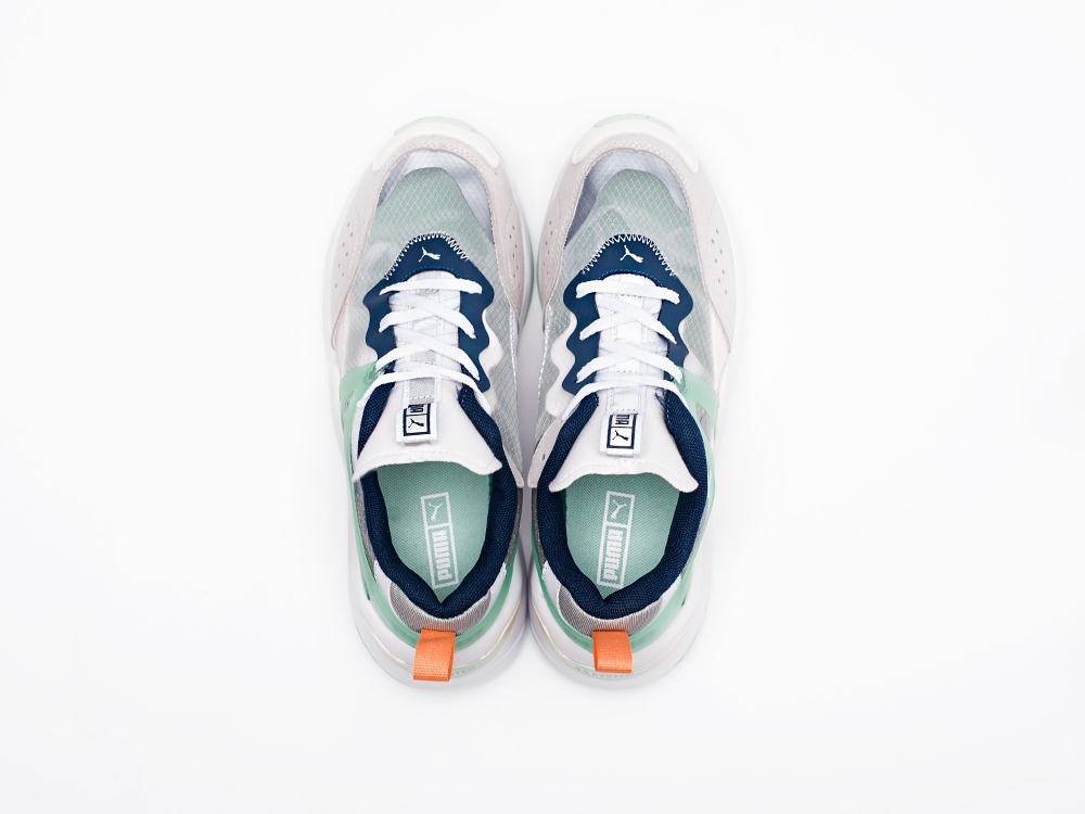 женские кроссовки Puma Rise WMNS White-Mist / Green-Cantaloupe