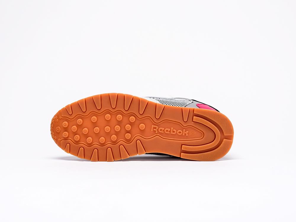 женские кроссовки Reebok Classic Leather ATI 90s WMNS Skull Grey / Black / Pink / Lime / Blue