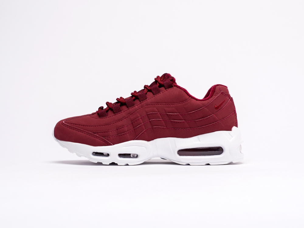 женские кроссовки Nike Air Max 95 WMNS Maroon / White