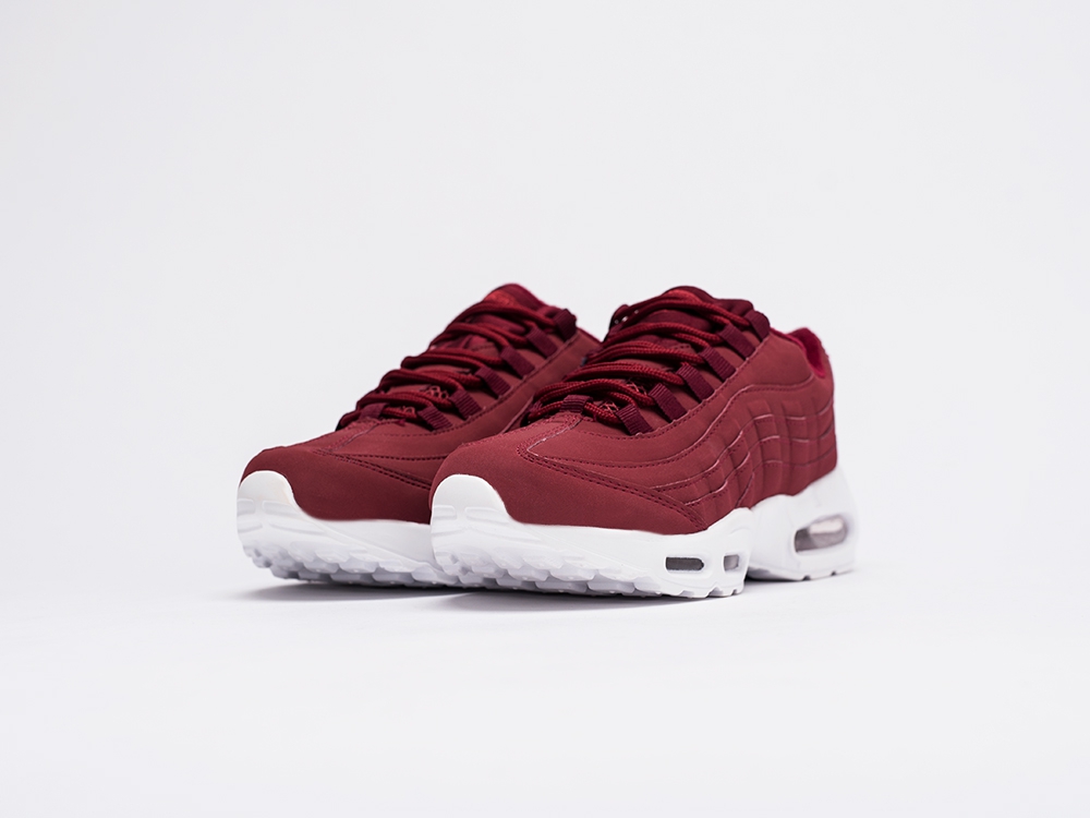 женские кроссовки Nike Air Max 95 WMNS Maroon / White