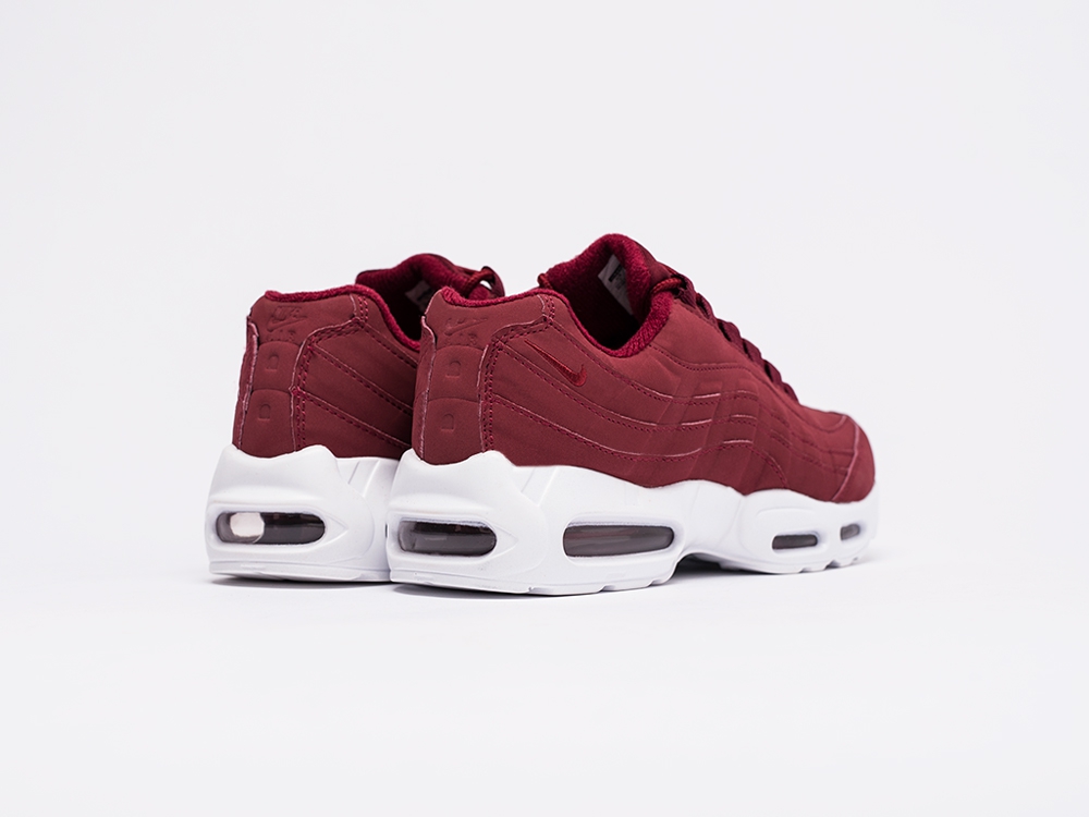 женские кроссовки Nike Air Max 95 WMNS Maroon / White