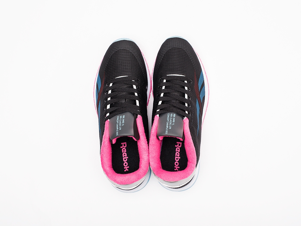 женские кроссовки Reebok Classic Leather ATI Transparency WMNS Black / Pink / Blue