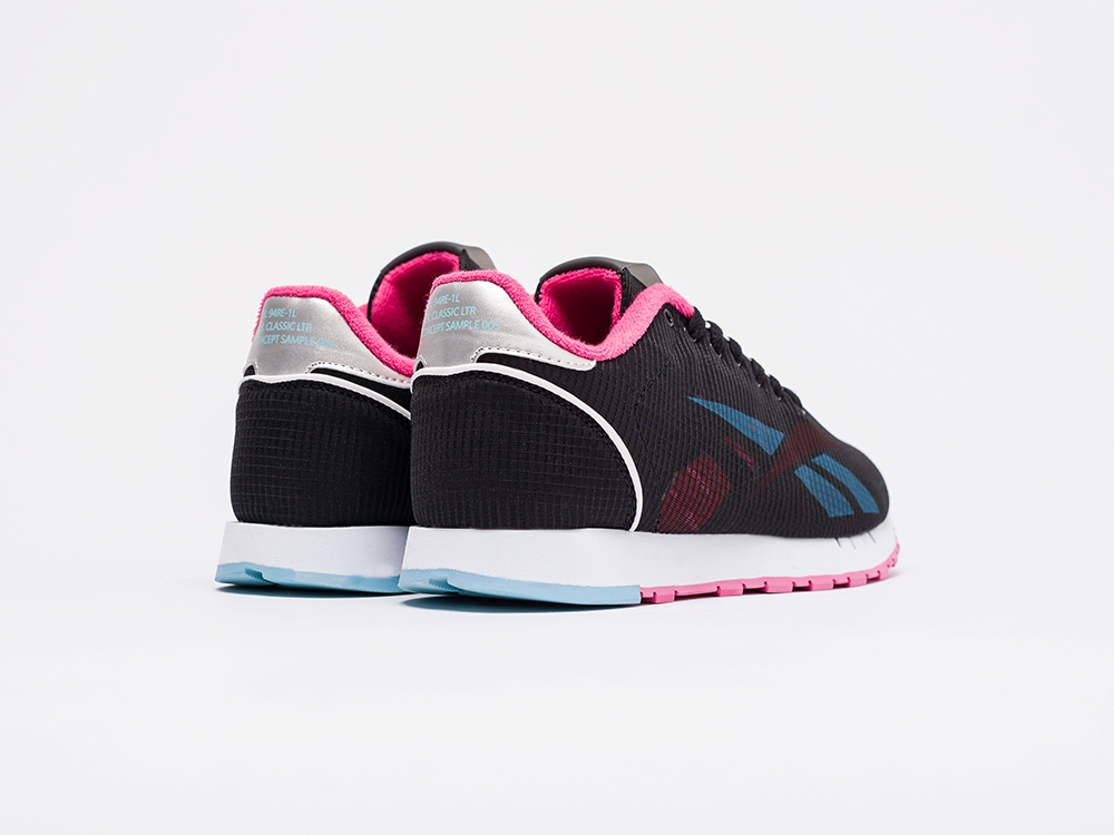 женские кроссовки Reebok Classic Leather ATI Transparency WMNS Black / Pink / Blue