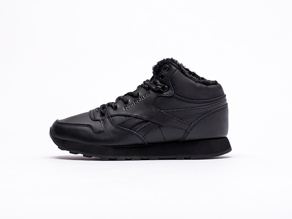 Reebok Classic Leather Mid Ripple Winter WMNS черные женские (AR16235) - фото 1 Reebok Classic Leather Mid Ripple Winter WMNS черные женские (AR16235) - фото 1