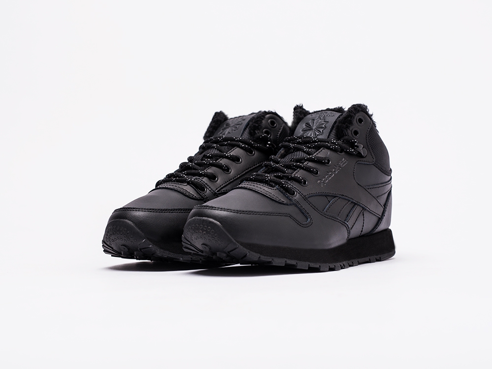 Reebok Classic Leather Mid Ripple Winter WMNS черные женские (AR16235) - фото 2 Reebok Classic Leather Mid Ripple Winter WMNS черные женские (AR16235) - фото 2