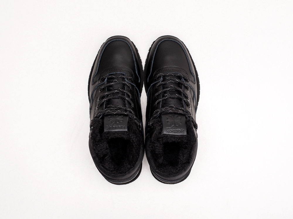 Женские кроссовки Reebok Classic Leather Mid Ripple WMNS Winter All Black (36-40 размер) фото 3