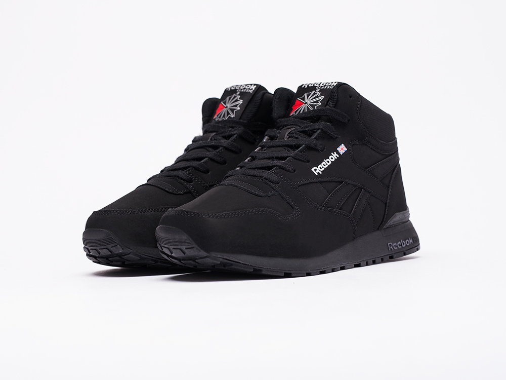 Reebok Classic Leather Hi-top черные мужские (AR16585) - фото 2 Reebok Classic Leather Hi-top черные мужские (AR16585) - фото 2