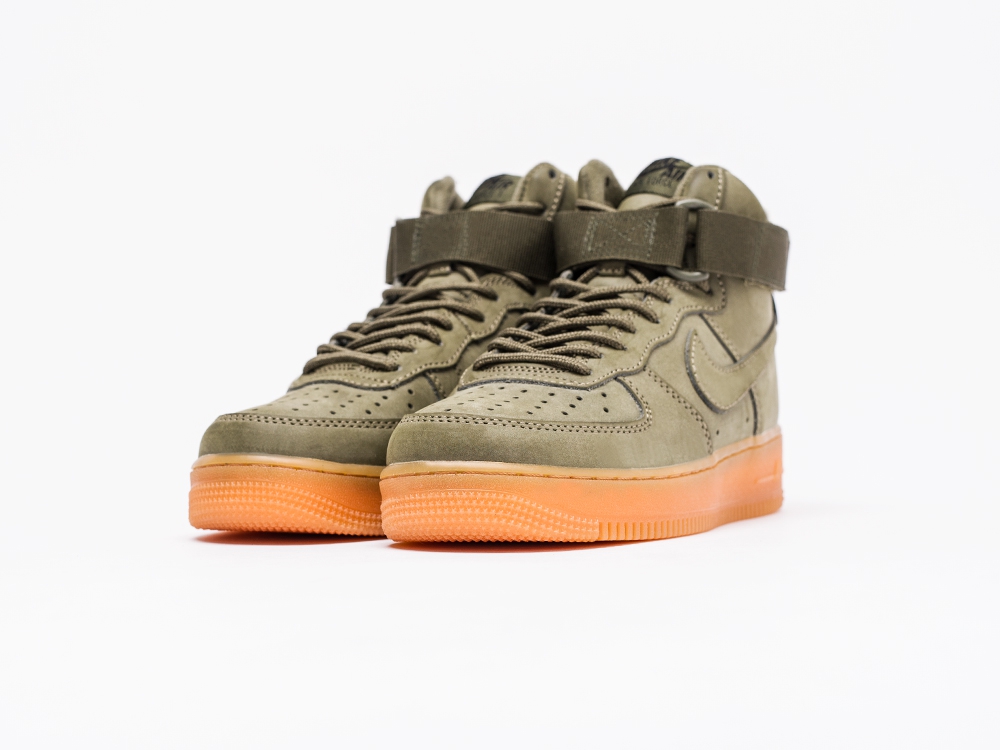 женские кроссовки Nike Air Force 1 WMNS Green / Gum
