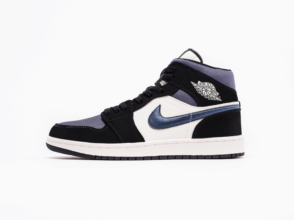 Nike Air Jordan 1 черные мужские (AR17214) - фото 1 Nike Air Jordan 1 черные мужские (AR17214) - фото 1