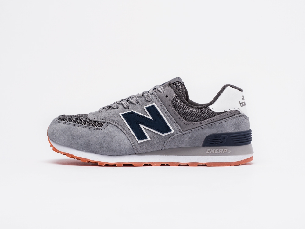 мужские кроссовки New Balance 574 Grey / Blue / White / Gum