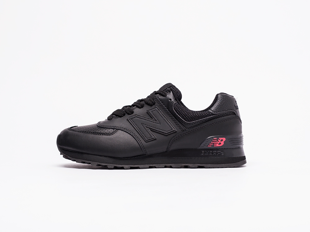 женские кроссовки New Balance 574 WMNS All Black Leather
