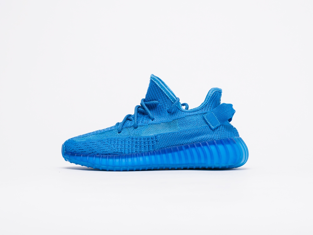 женские кроссовки Adidas Yeezy 350 Boost v2 WMNS Blue Custom