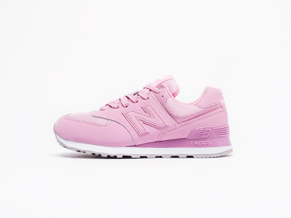 женские кроссовки New Balance 574 WMNS Pink / White / Grey