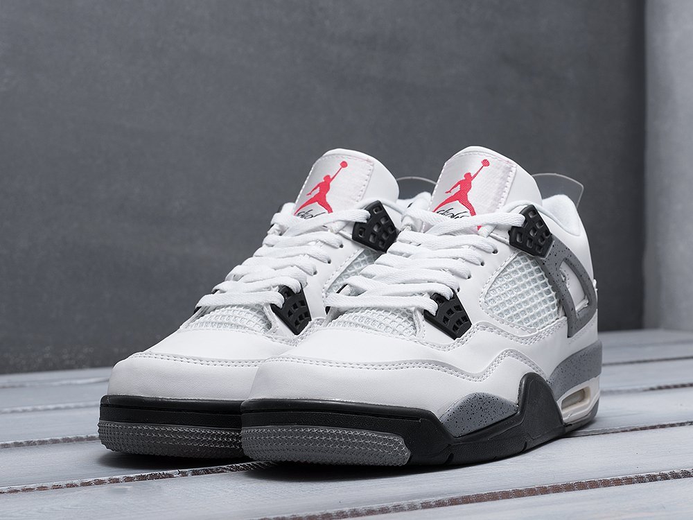 Nike Air Jordan 4 Retro белые мужские (AR18100) - фото 3 Nike Air Jordan 4 Retro белые мужские (AR18100) - фото 3
