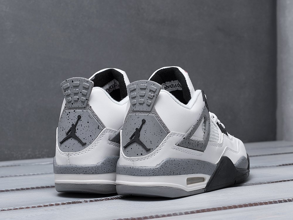 Nike Air Jordan 4 Retro белые мужские (AR18100) - фото 4 Nike Air Jordan 4 Retro белые мужские (AR18100) - фото 4