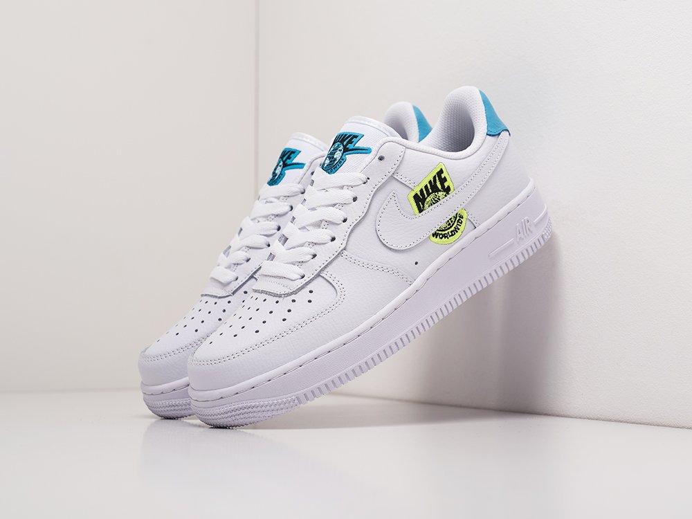 Nike Air Force 1 Low WW WMNS Green Patch белые женские (AR18245) - фото 2