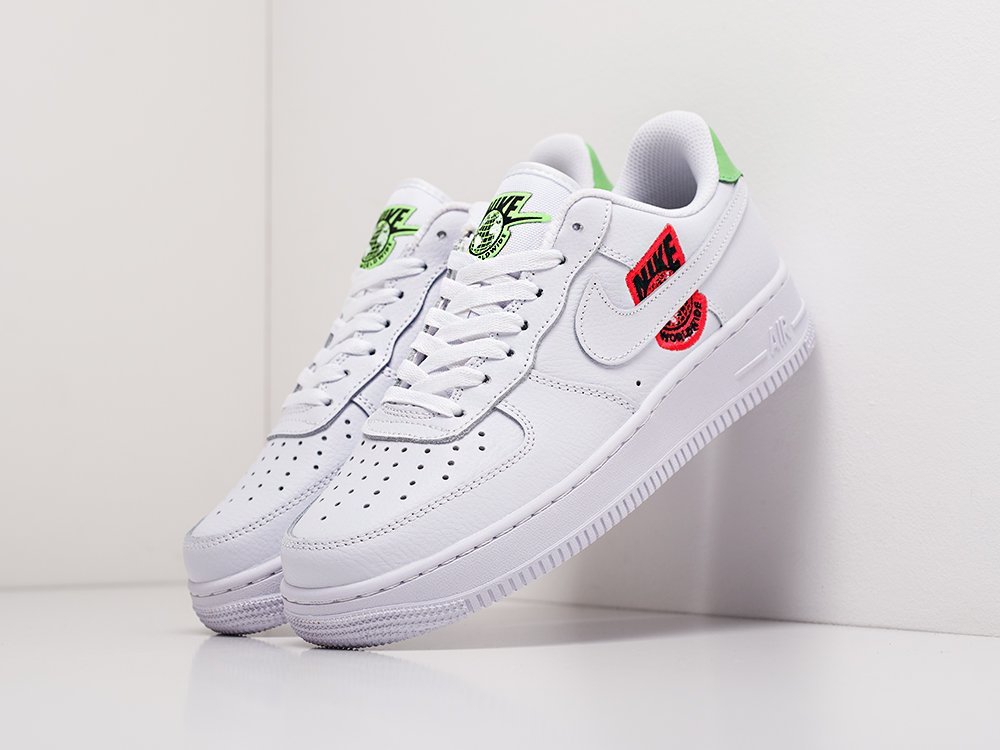 Nike Air Force 1 Low WW WMNS Red Patch белые женские (AR18328) - фото 2