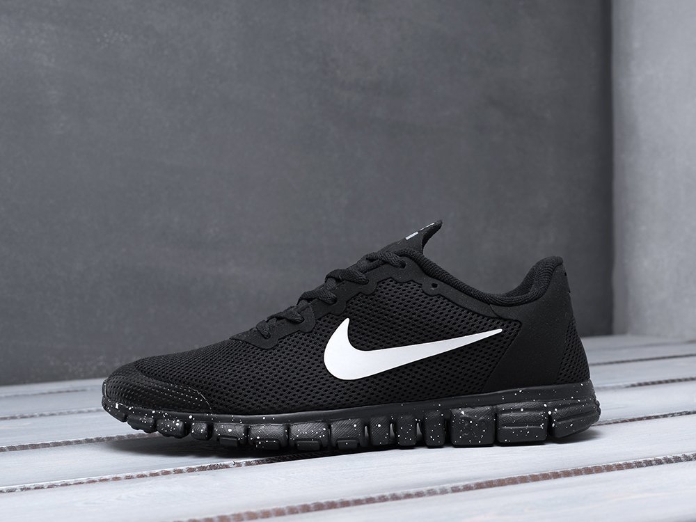 Nike Free 3.0 V2 черные текстиль мужские (AR18451) - фото 1