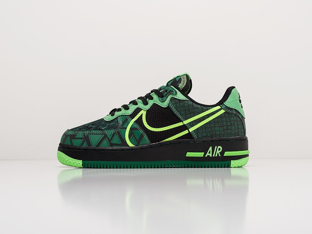 Nike Air Force 1 Low React Naija WMNS зеленые женские (AR18601) - фото 1