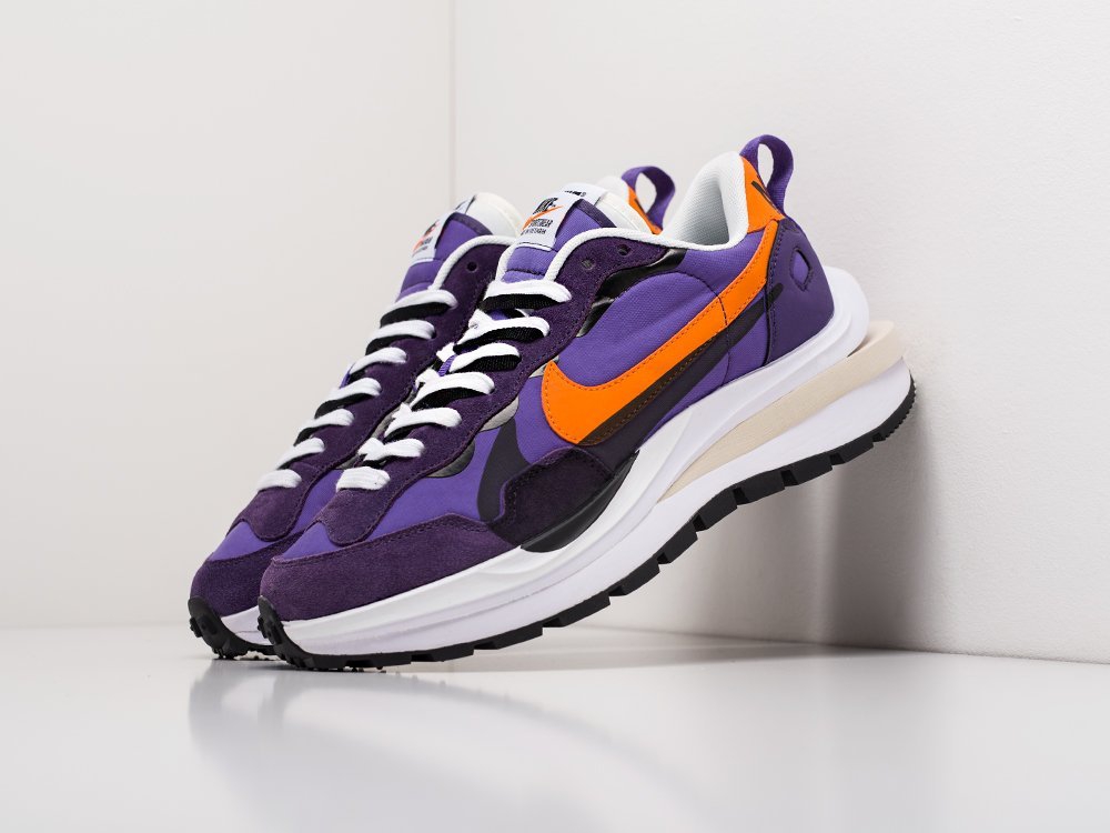 Nike x Sacai Vaporwaffle Dark Iris фиолетовые мужские (AR18608) - фото 2