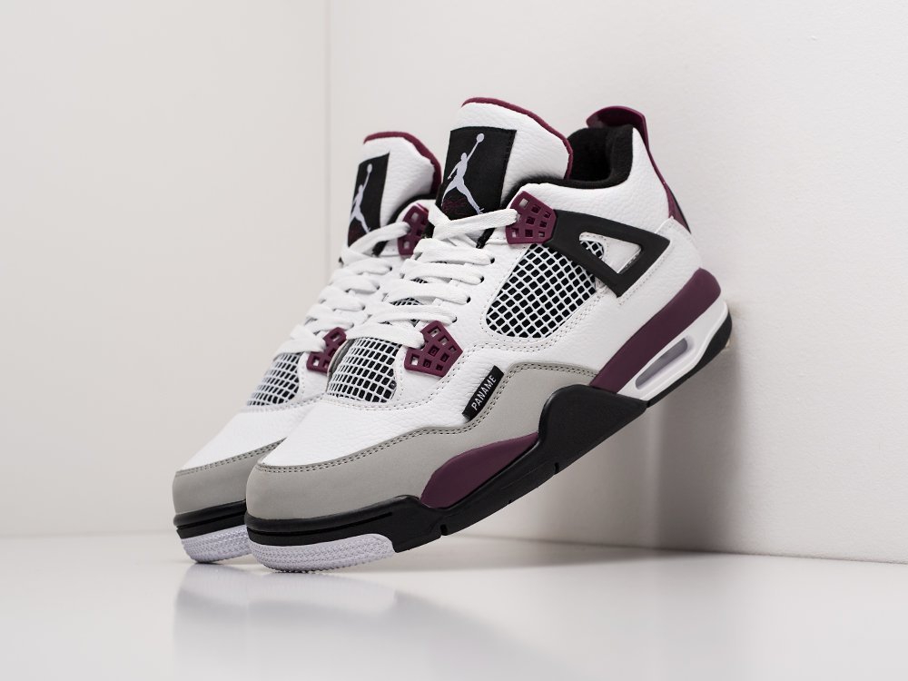 Nike Air Jordan 4 Retro PSG белые мужские (AR18633) - фото 2 Nike Air Jordan 4 Retro PSG белые мужские (AR18633) - фото 2