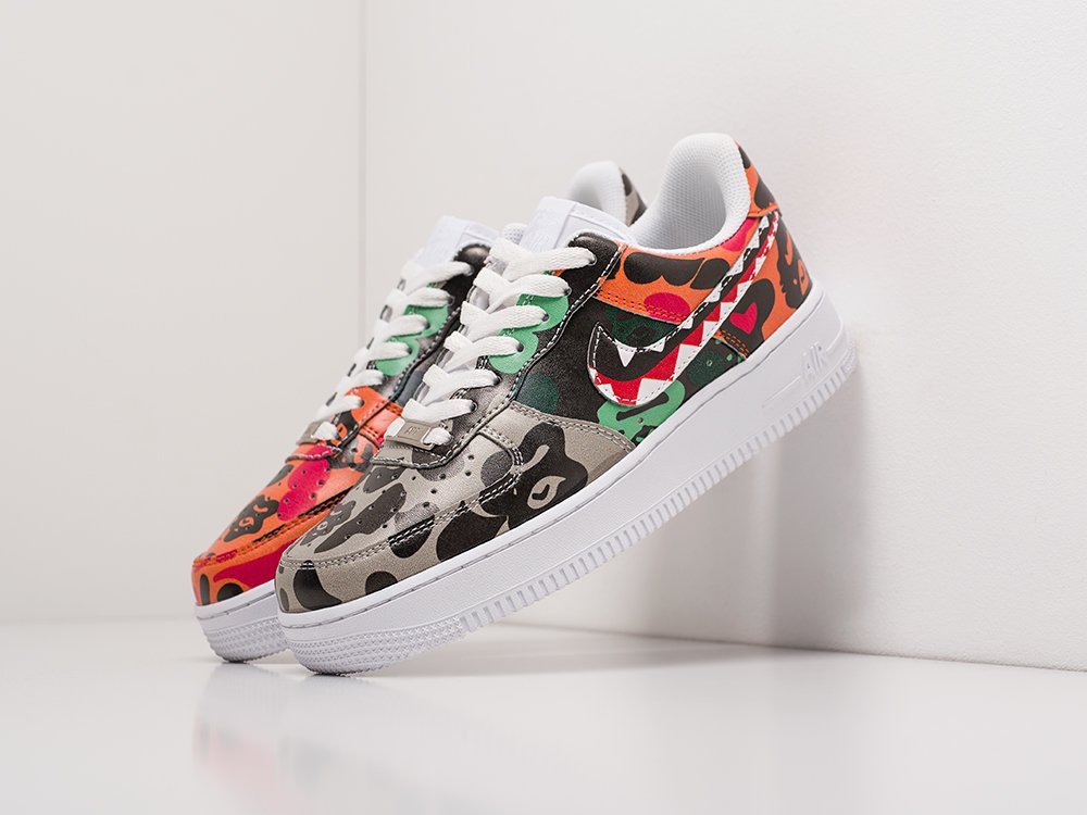 Nike Air Force 1 Low WMNS Bape разноцветные кожа женские (AR18674) - фото 2 Nike Air Force 1 Low WMNS Bape разноцветные кожа женские (AR18674) - фото 2