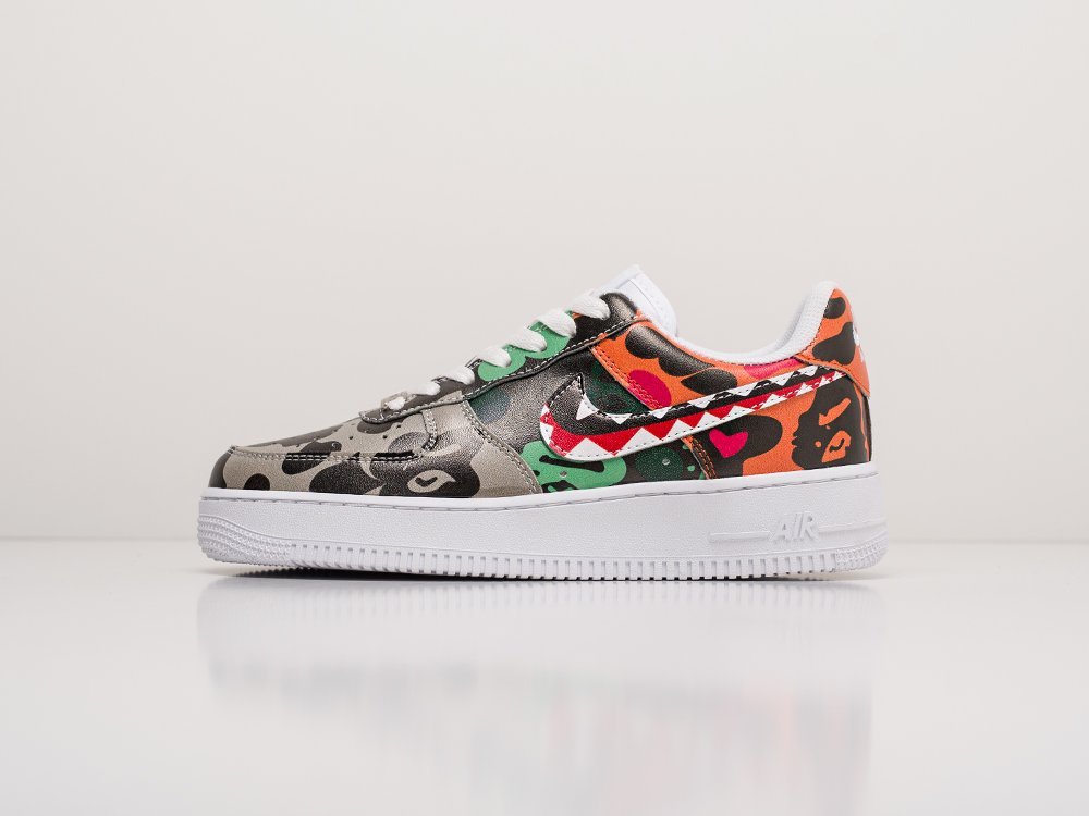 Nike Air Force 1 Low WMNS Bape разноцветные кожа женские (AR18674) - фото 1 Nike Air Force 1 Low WMNS Bape разноцветные кожа женские (AR18674) - фото 1
