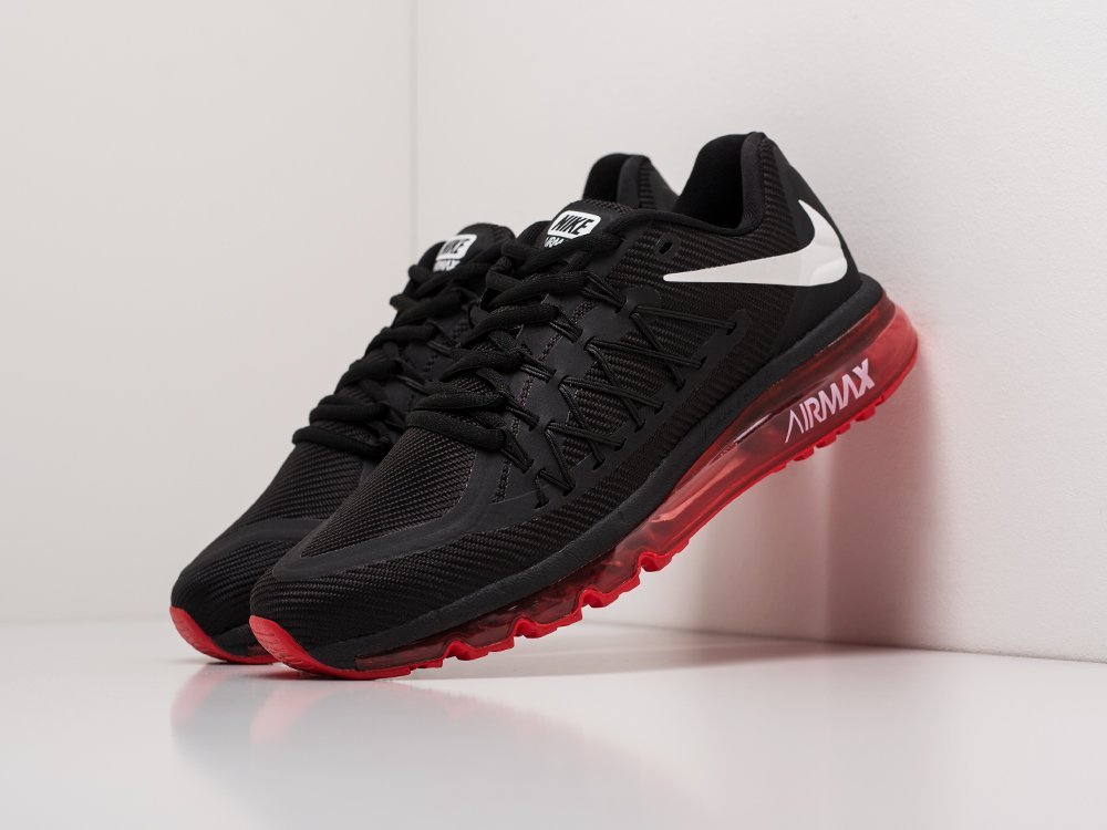 Мужские кроссовки Nike Air Max 2015 Black / Red / White (40-45 размер) фото 2