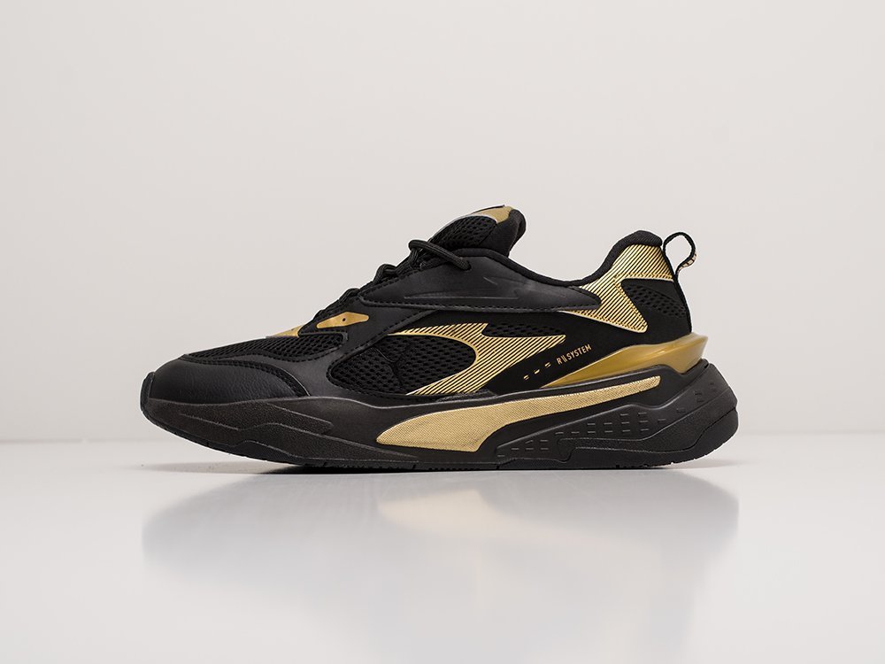 puma rs fast black and gold