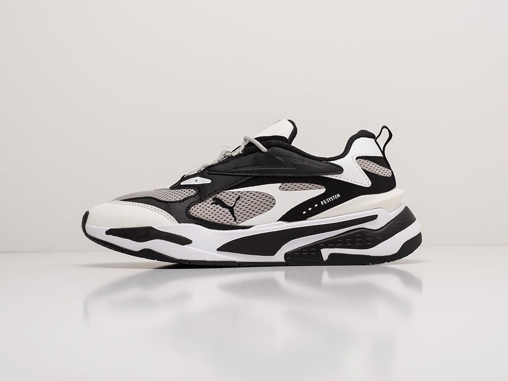 puma rs fast black white