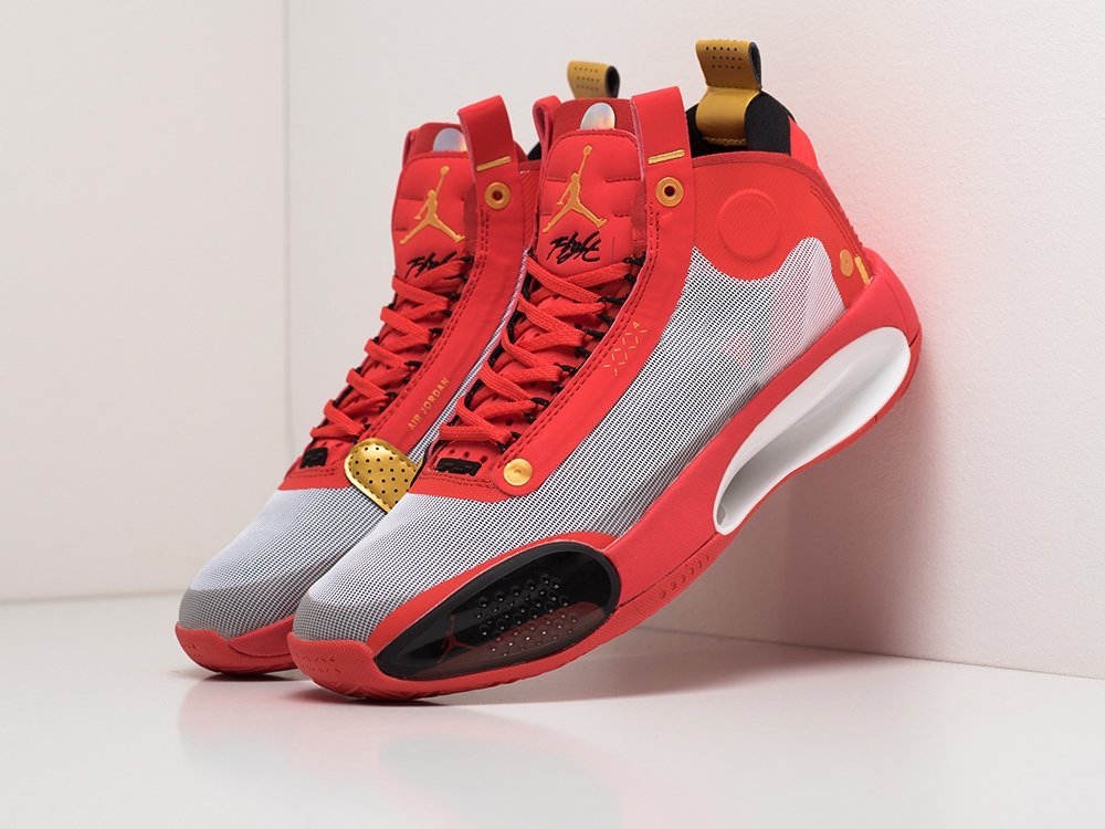 Nike Air Jordan XXXIV красные текстиль мужские (AR18831) - фото 1