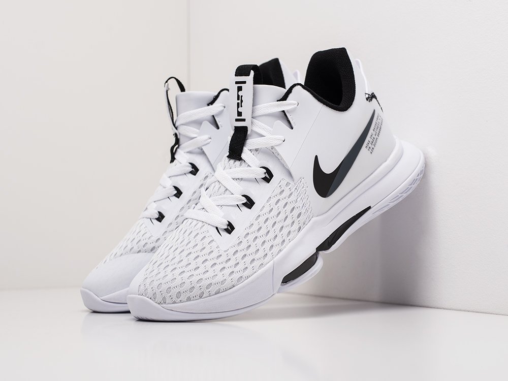 Nike Lebron Witness V белые текстиль мужские (AR18851) - фото 1