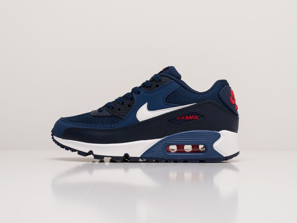 Nike Air Max 90 WMNS синие текстиль женские (AR18917) - фото 1