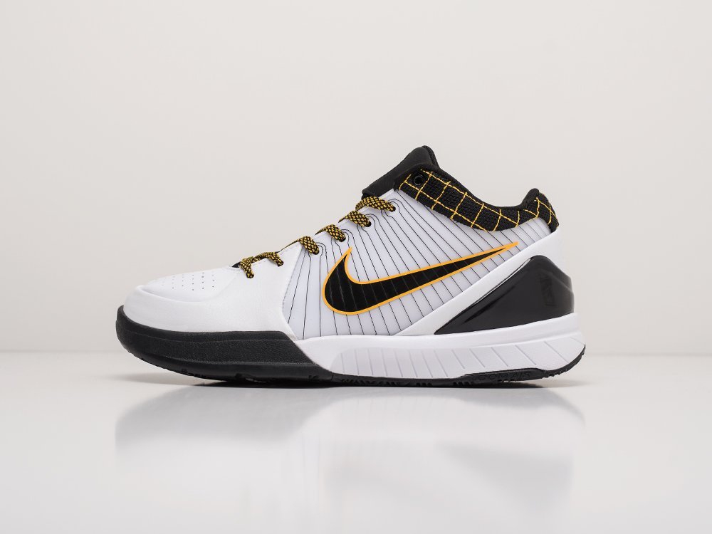 nike kobe 4 protro white black del sol