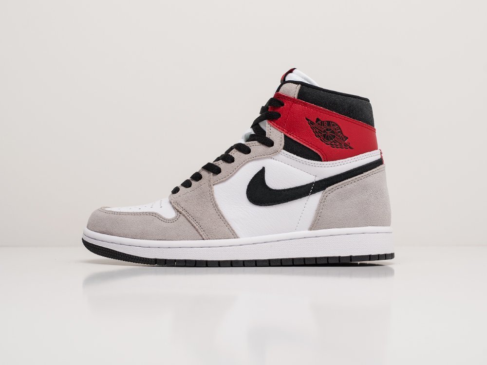 мужские кроссовки Nike Air Jordan 1 Grey / Red / Black