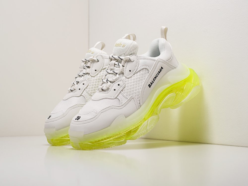 Balenciaga Triple S Сlear Sole WMNS белые кожа женские (AR18945) - фото 2 Balenciaga Triple S Сlear Sole WMNS белые кожа женские (AR18945) - фото 2