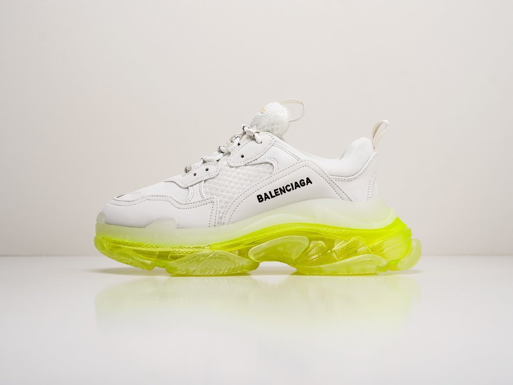 Balenciaga Triple S Сlear Sole WMNS белые кожа женские (AR18945) - фото 1