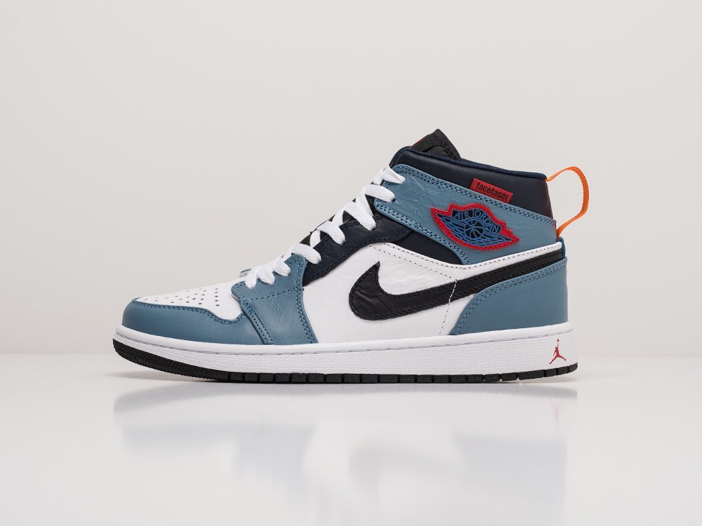 Nike air jordan cheap 1 mid black blue