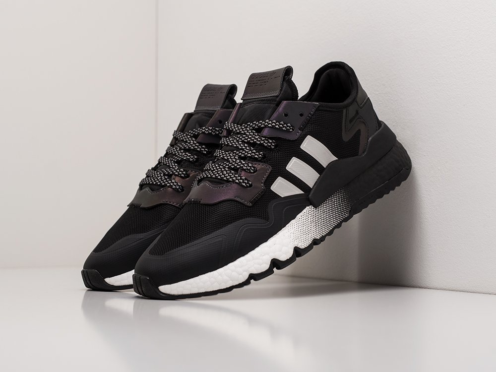 мужские кроссовки Adidas Nite Jogger Black / Core Black / White