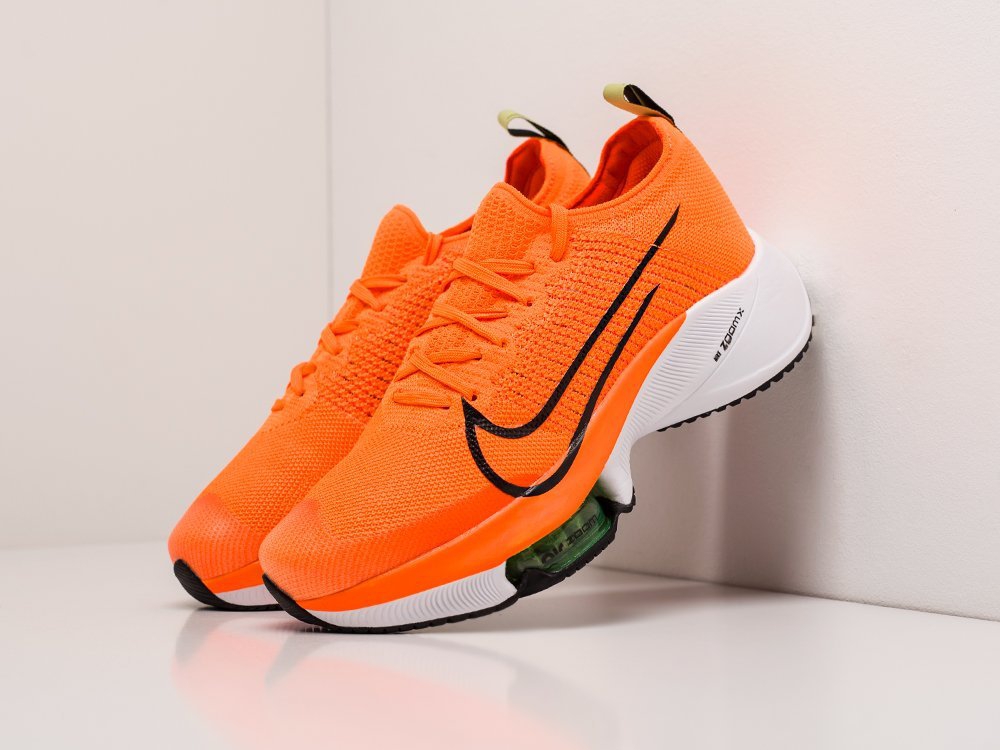 Nike Air Zoom Alphafly Next% оранжевые текстиль мужские (AR19142) - фото 2