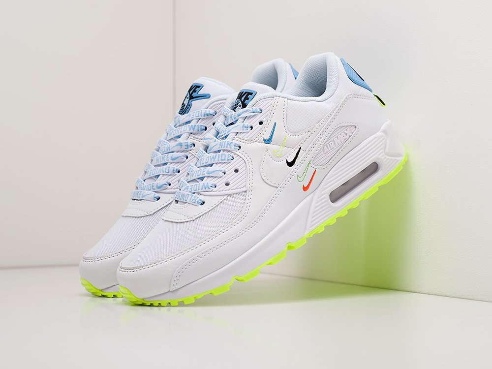 мужские кроссовки Nike Air Max 90 Worldwide Pack White / Volt / Multi