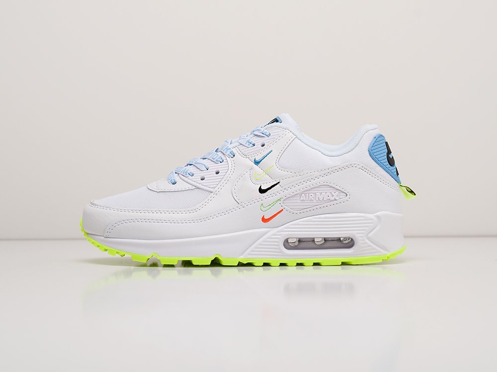 мужские кроссовки Nike Air Max 90 Worldwide Pack White / Volt / Multi