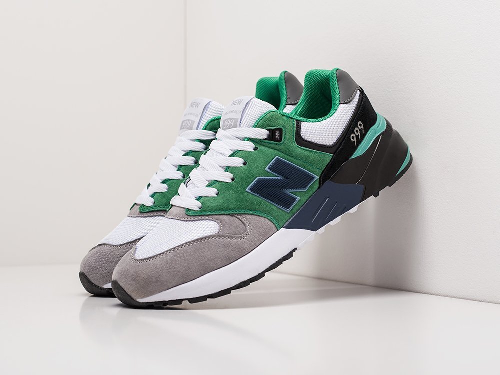 мужские кроссовки New Balance 999 Green / Grey / Black / White